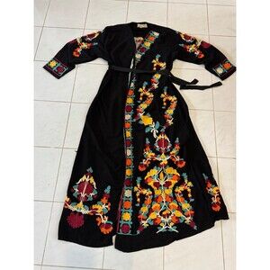GONA Fashion Robe Maxi Pakistani Dress Sz 2 Small Cardigan Palestinian Jordanian